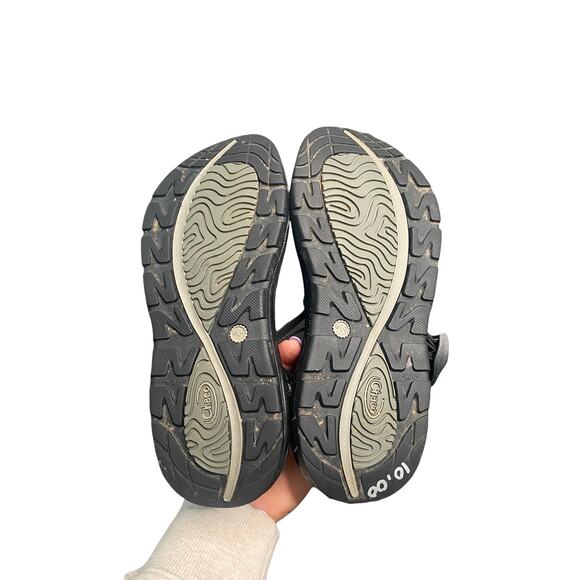 Chaco Black Gray Z-Volv X2 Strappy Slingback Dual Strap Comfort Sandals Size 6 - Picture 5 of 6